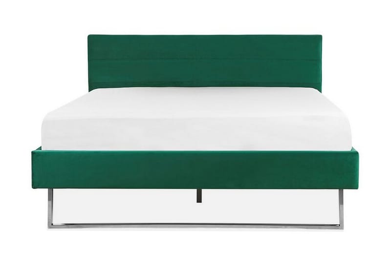 Seng Chinou 160x200 cm - Grønn/Fløyel - Møbler - Senger - Sengeramme & sengestamme