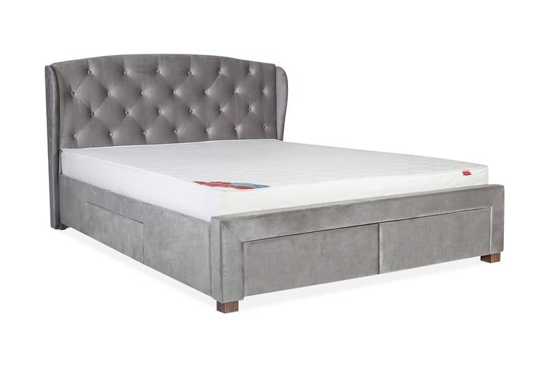 Seng LOUIS med 4 skuffer 160x200 cm uten madrass - Møbler - Senger - Sengeramme & sengestamme