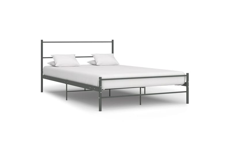Sengeramme grå metall 120x200 cm - Møbler - Senger - Sengeramme & sengestamme