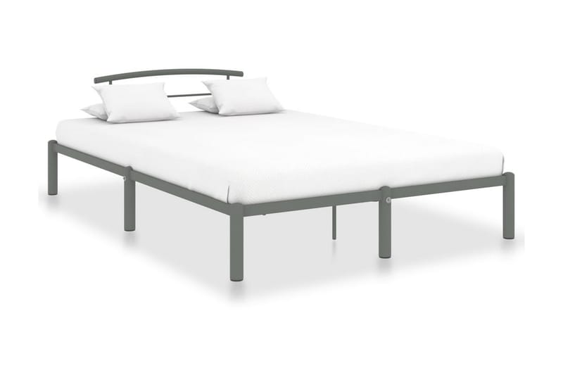 Sengeramme grå metall 120x200 cm - Møbler - Senger - Sengeramme & sengestamme