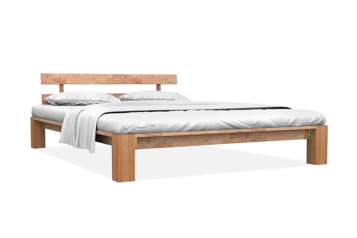 Sengeramme heltre eik 160x200 cm - Brun - Møbler - Senger - Sengeramme & sengestamme