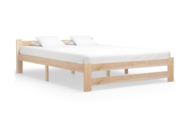 Sengeramme heltre furu 140x200 cm - Brun - Møbler - Senger - Sengeramme & sengestamme