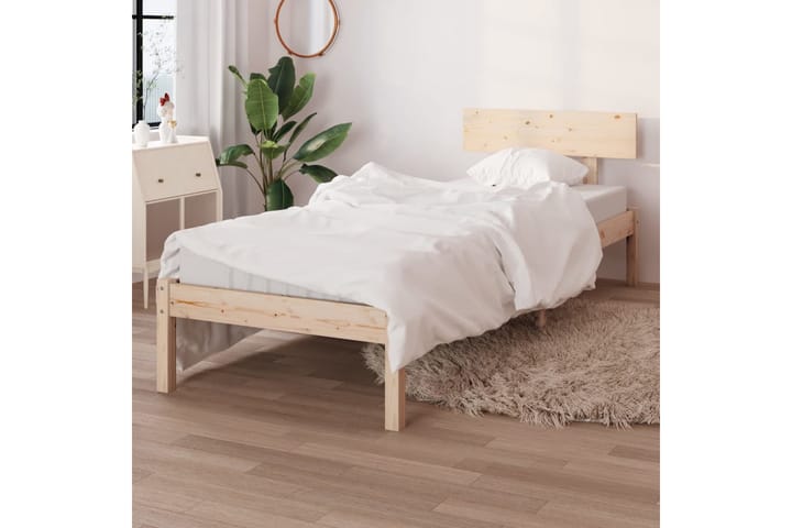 Sengeramme heltre furu 90x200 cm - Brun - Møbler - Senger - Sengeramme & sengestamme