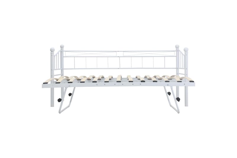 Sengeramme hvit stål 180x200/90x200 - Møbler - Senger - Sengeramme & sengestamme