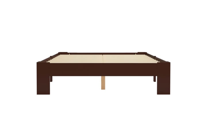 Sengeramme mørkebrun heltre furu 120x200 cm - Brun - Møbler - Senger - Sengeramme & sengestamme