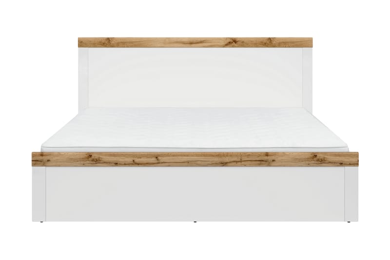 Sengeramme Malevik 180 cm - Hvit|Tre|Natur - Møbler - Senger - Sengeramme & sengestamme