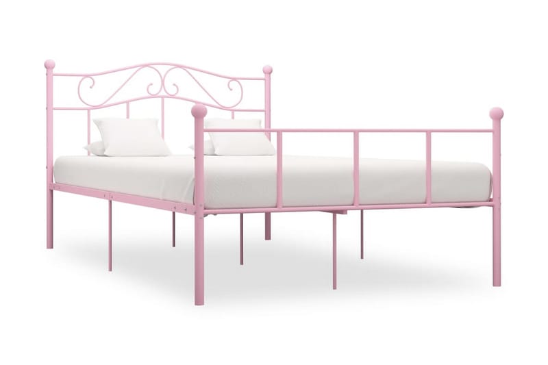 Sengeramme rosa metall 120x200 cm - Møbler - Senger - Sengeramme & sengestamme