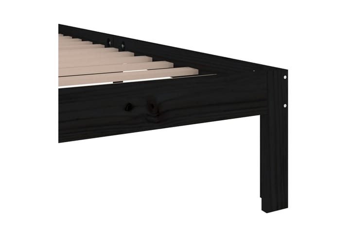 Sengeramme svart heltre 90x200 cm - Svart - Møbler - Senger - Sengeramme & sengestamme