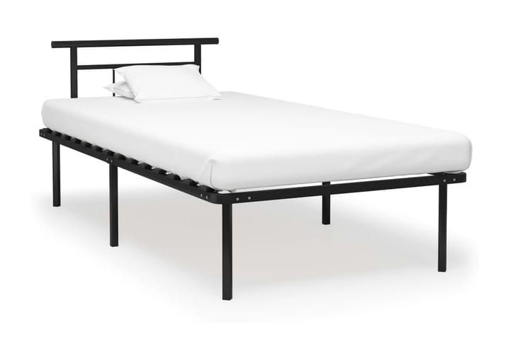 Sengeramme svart metall 100x200 cm - Svart - Møbler - Senger - Sengeramme & sengestamme