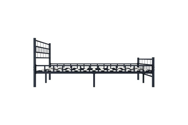 Sengeramme svart stål 140x200 cm - Møbler - Senger - Sengeramme & sengestamme