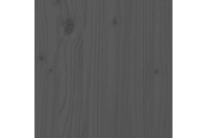Sengegavl grå 105,5x4x100 cm heltre furu - Grå - Møbler - Senger - Sengetilbehør - Sengegavl
