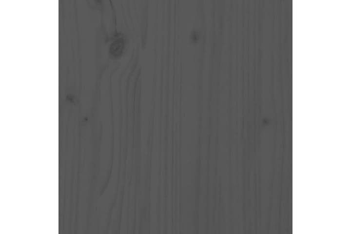 Sengegavl grå 146x4x100 cm heltre furu - Grå - Møbler - Senger - Sengetilbehør - Sengegavl
