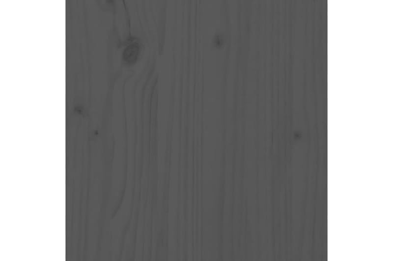 Sengegavl grå 186x4x100 cm heltre furu - Grå - Møbler - Senger - Sengetilbehør - Sengegavl