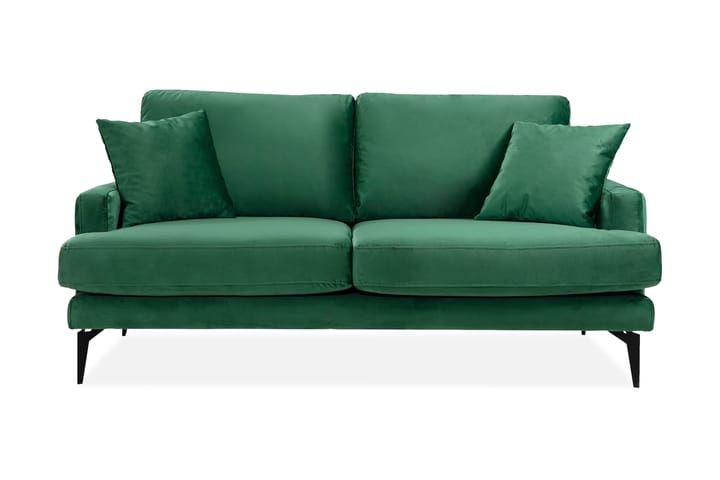 2-seters sofa Naiomy - Grønn / Svart - Møbler - Sofaer - 2 seter sofa