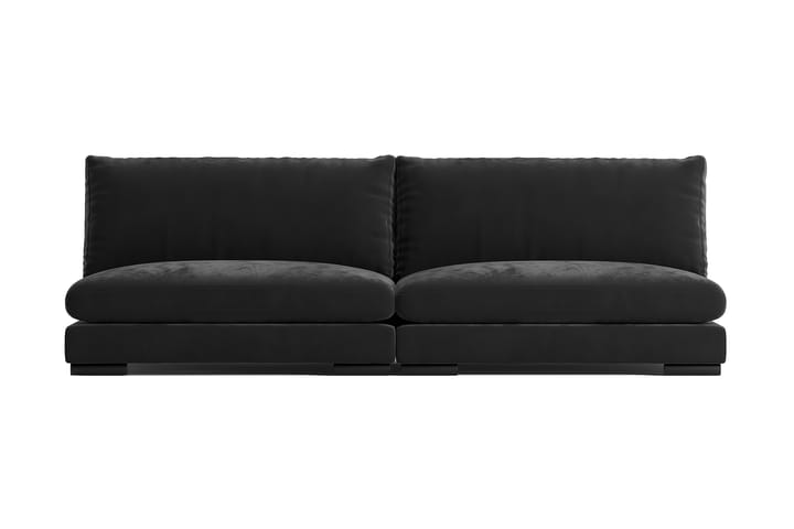Divansofa Henri Modul Mørkegrå Fløyel - Mørkegrå - Møbler - Sofaer - 2 seter sofa