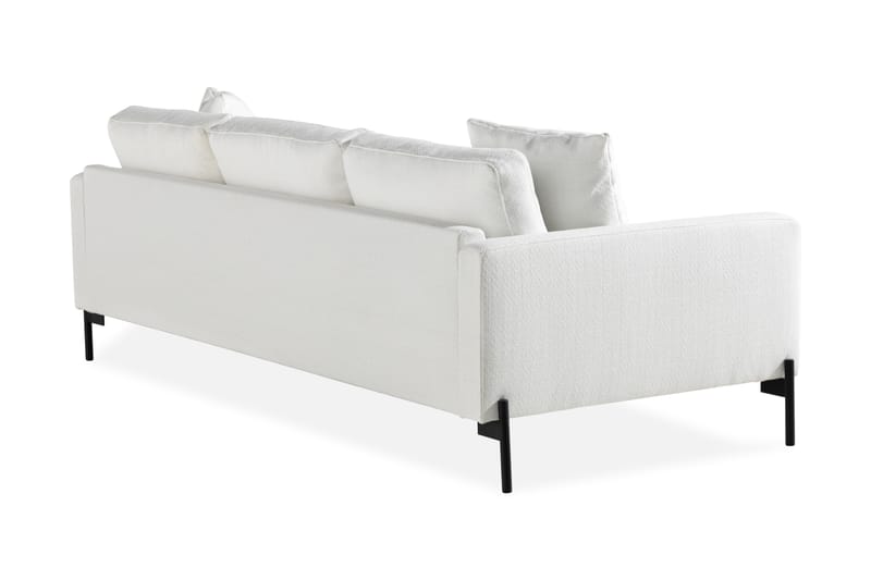 3-seters sofa Lekker med dekorative puter - Hvit - Møbler - Sofaer - 3 seter sofa