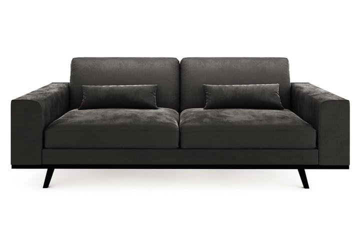 Sofa Haga 3-seter - Mørkegrå - Møbler - Sofaer - 4 seter sofa