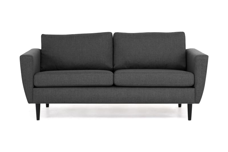 Sofa Hudson 3-seter - Mørkgrå|Svart - Møbler - Sofaer - 3 seter sofa