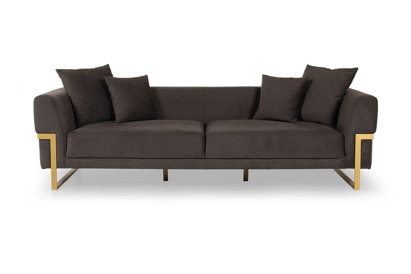 Sofa Mangamuka 3-seters - Mørkebrun - Møbler - Sofaer - 3 seter sofa