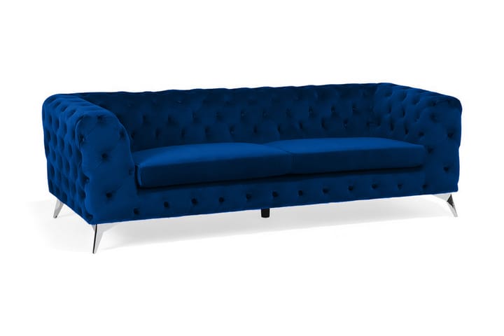 Sofa Sotra - Blå - Møbler - Sofaer - 3 seter sofa