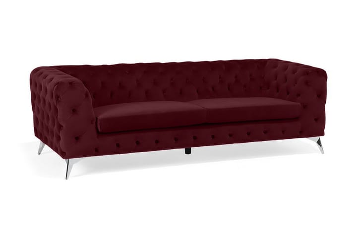 Sofa Sotra - Rød - Møbler - Sofaer - 3 seter sofa