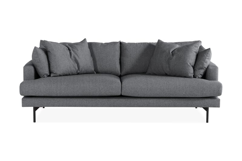 4-seters Sofa Armunia - Mørkegrå/Svart - Møbler - Sofaer - 4 seter sofa