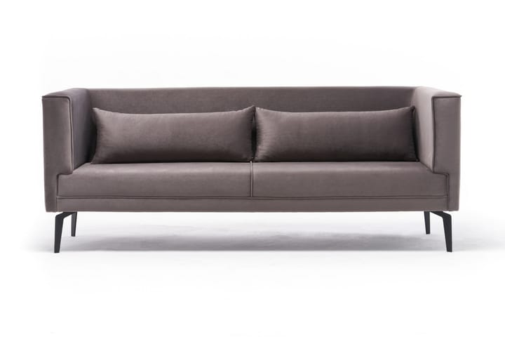 3-seters sofa Aidsisa - Lysegrå/Svart - Møbler - Sofaer - 3 seter sofa