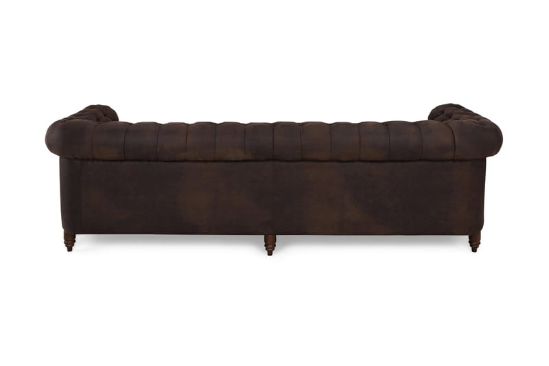 Sofa Chester Deluxe 4-seter - Mørkbrun - Møbler - Sofaer - Howard-sofaer