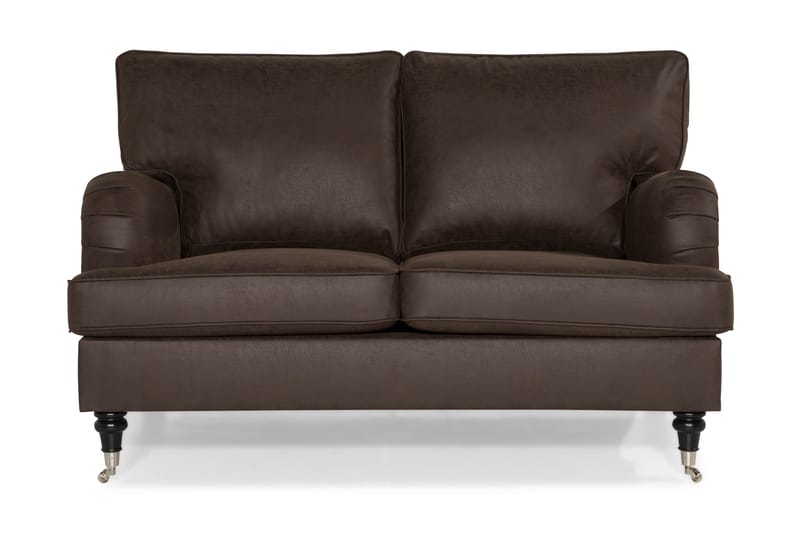 Sofa Oxford Classic 2-seter Kunstlær - Brun - Møbler - Stoler - Lenestoler - Howard lenestol
