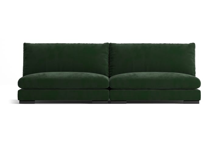 Divansofa Henri Modul Mørkegrønn Fløyel - Mørkegrønn - Møbler - Sofaer - Modulsofaer - Komplett modulsofa