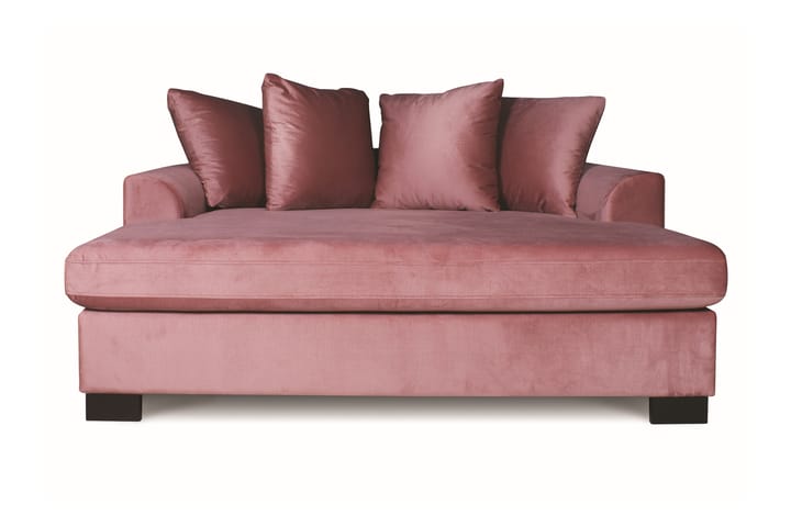 Loveseat Dove Fløyel - Rosa - Møbler - Sofaer - Sofaer med sjeselong - 2 seters sofa med divan