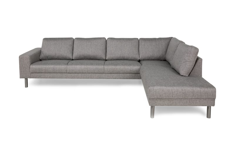 Sofa Erstavik Large med Sjeselong Høyre - Lysgrå - Møbler - Sofaer - Sofaer med sjeselong