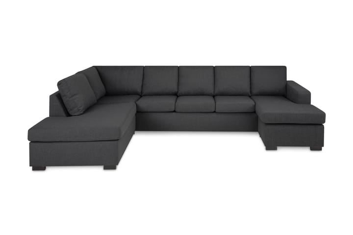 U-sofa Nevada XL Divan Høyre - Mørkgrå - Hagemøbler - Stoler & Lenestoler - Spisestoler