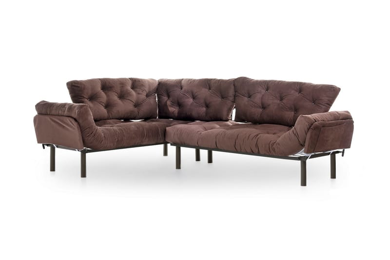 Divansovesofa Santpedor - Brun - Møbler - Sofaer - 3 seter sofa