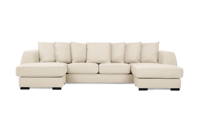 U-sofa Ontario med Dobbeldivan inkl. Konvoluttputer - Beige - Møbler - Sofaer - U-sofa