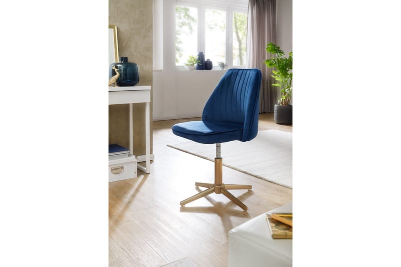 Clanton Kontorstol - Mørkeblå/Gull - Møbler - Stoler - Kontorstol & skrivebordsstol