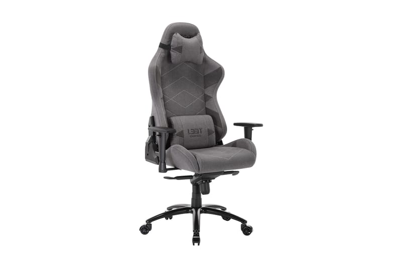 L33T-Gaming Elite V4 Gaming Chair (Canvas) - Lys - L33t Gaming - Møbler - Stoler - Kontorstol & skrivebordsstol