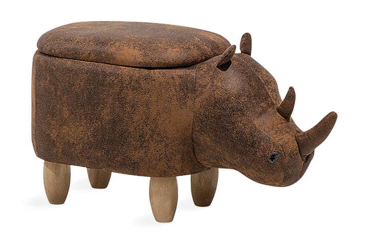 Puff Rhino 60 cm - Brun - Møbler - Stoler - Krakk - Puff