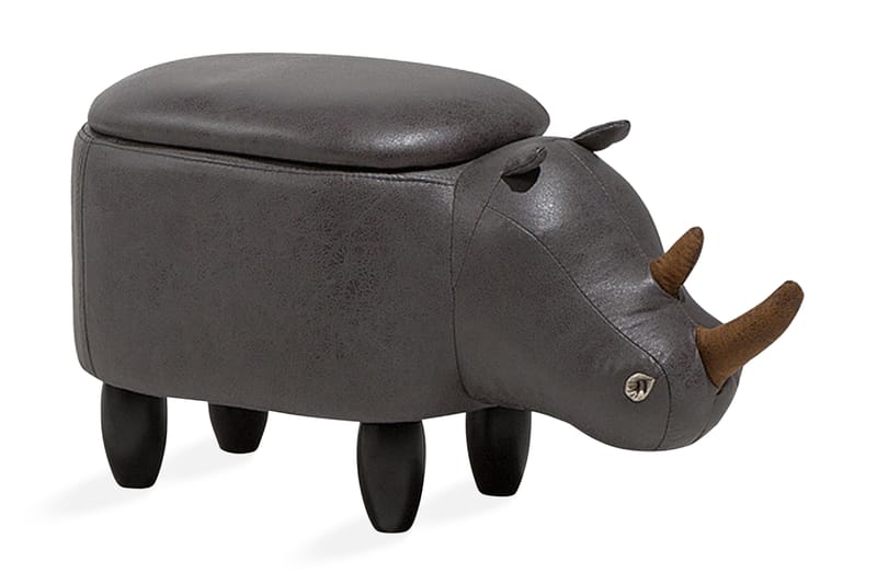 Puff Rhino 60 cm - Grå - Møbler - Stoler - Krakk - Puff
