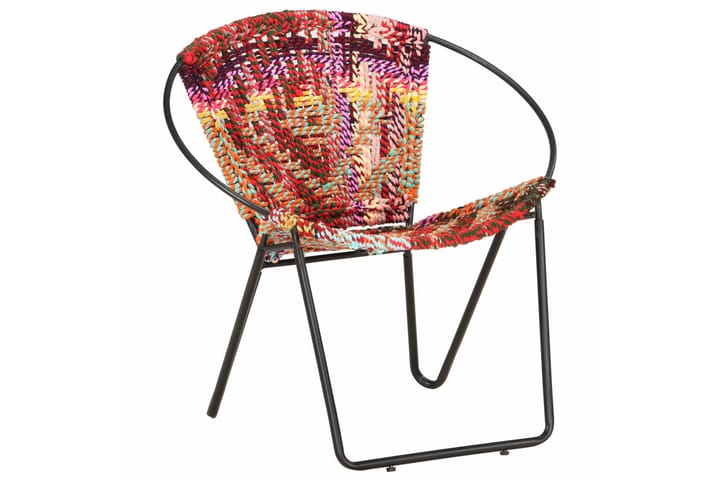 Rund stol chindistoff flerfarget - Flerfarget - Møbler - Stoler - Lenestoler