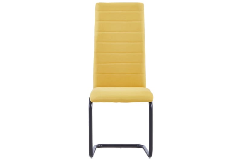 Frittbӕrende spisestoler 2 stk gul stoff - Gul - Møbler - Stoler - Karmstol