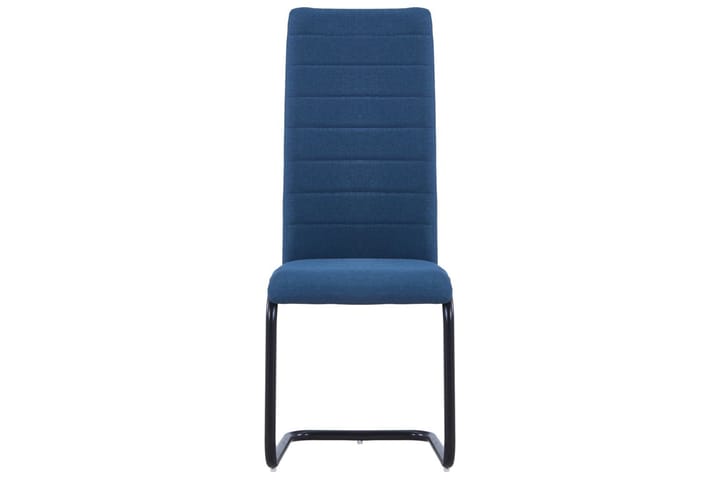 Frittbӕrende spisestoler 4 stk blå stoff - Blå - Møbler - Stoler - Spisestuestoler & kjøkkenstoler