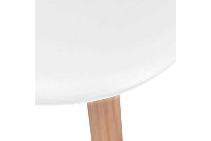Spisestoler 6 stk hvit plast - Hvit - Møbler - Stoler - Spisestuestoler & kjøkkenstoler