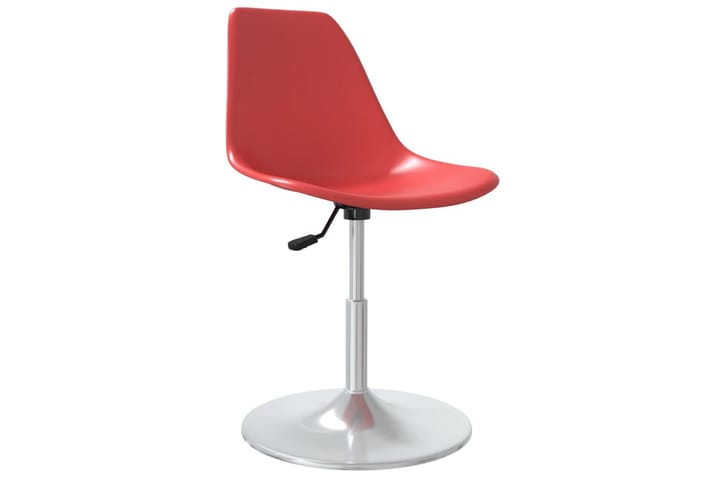 Svingbare spisestoler 6 stk rød PP - Rød - Møbler - Stoler - Spisestuestoler & kjøkkenstoler