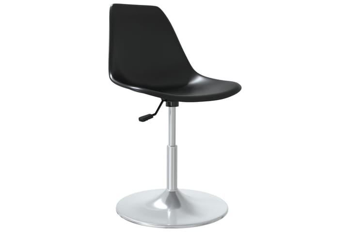 Svingbare spisestoler 6 stk svart PP - Svart - Møbler - Stoler - Spisestuestoler & kjøkkenstoler