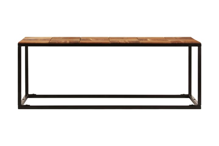 Salongbord 110x40x60 cm heltre akasie og stål - Brun - Møbler - Bord - Sofabord
