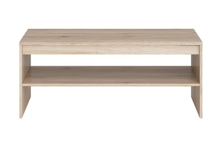 Sofabord Marata 110 cm med Oppbevairngshylle - Lyse Eikefarge - Møbler - Bord - Sofabord