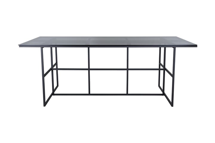 Spisebord Leria 200 cm - Glass/Svart - Møbler - Bord - Spisebord & kjøkkenbord