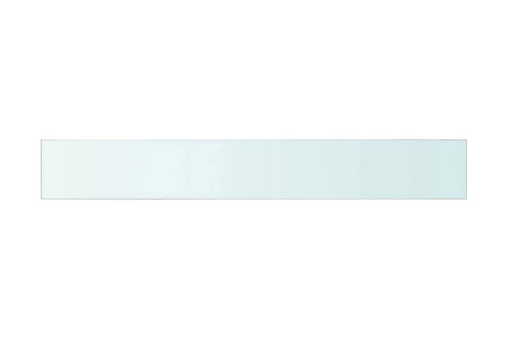 Hyllepanel klart glass 90x12 cm - Hvit - Oppbevaring - Garderober & garderobesystem - Garderobeinnredning - Hylleplan til garderobe