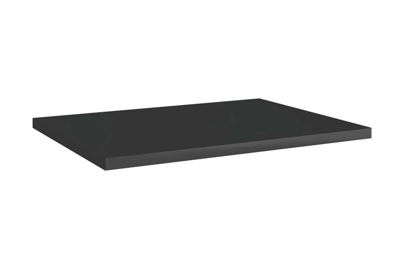 Hylleplater 8 stk høyglans svart 40x30x1,5 cm sponplate - Svart - Oppbevaring - Hylle - Hylleplan & hyllekonsoll